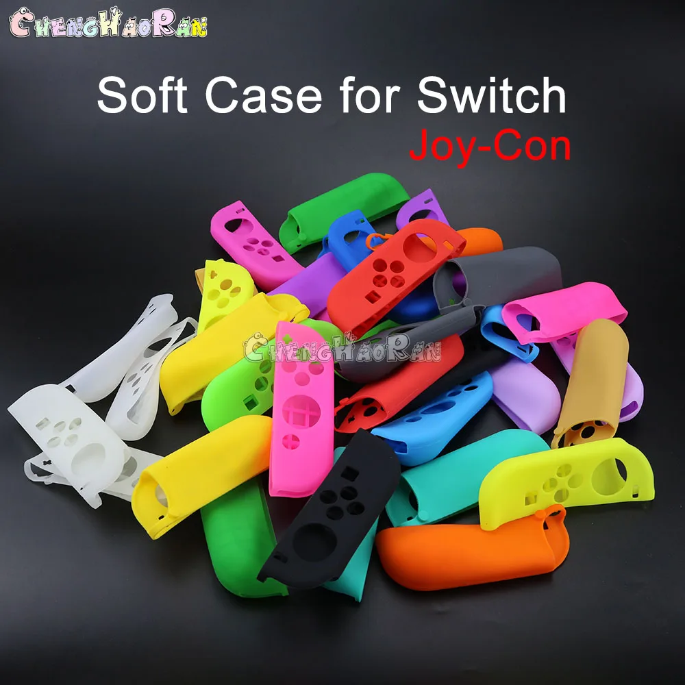 

Wholesale 60pcs = 60pairs Silicone Rubber Skin Case Cover For Nintend Switch Joy Con Controller For Nintendo switch NX NS Joycon