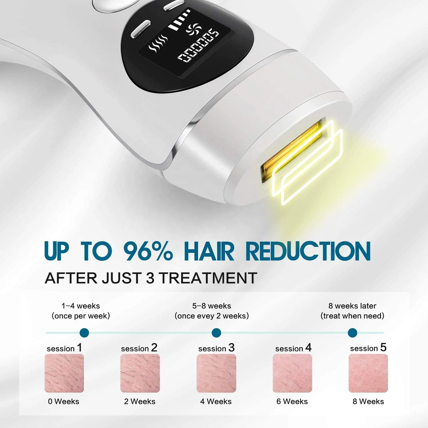 LUCCICA-Điểm Đóng Băng Tóc Bộ Máy Nhà Triệt Lông Bộ Máy Làm Đẹp Xung Toàn Bộ Cơ Thể Loại Bỏ Lông Bộ Máy