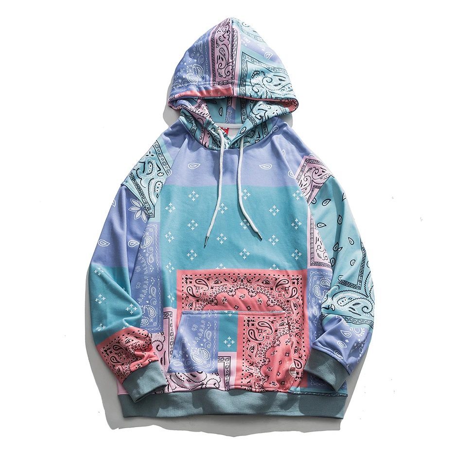 

Bandana Hoodie Japanese Harajuku Sweatshirt Oversized Streetwear Hip Hop Pullover Hoodies Men Y2K Hipster Clothing