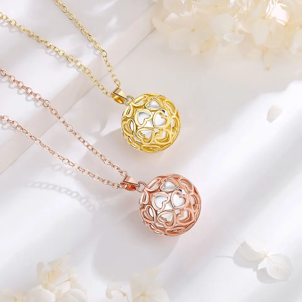 Collier Bola Arbre De Vie Harmonie Grossesse - Pendentif Musique Carillon, Cadeau Future Maman