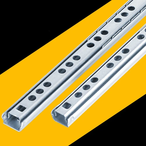 Imagen 2 del producto Guías para cajones con rodamiento de bolas, tobogán para muebles, rodamiento de bolas de acero, para teclado, armario, cajones, 2 uds.