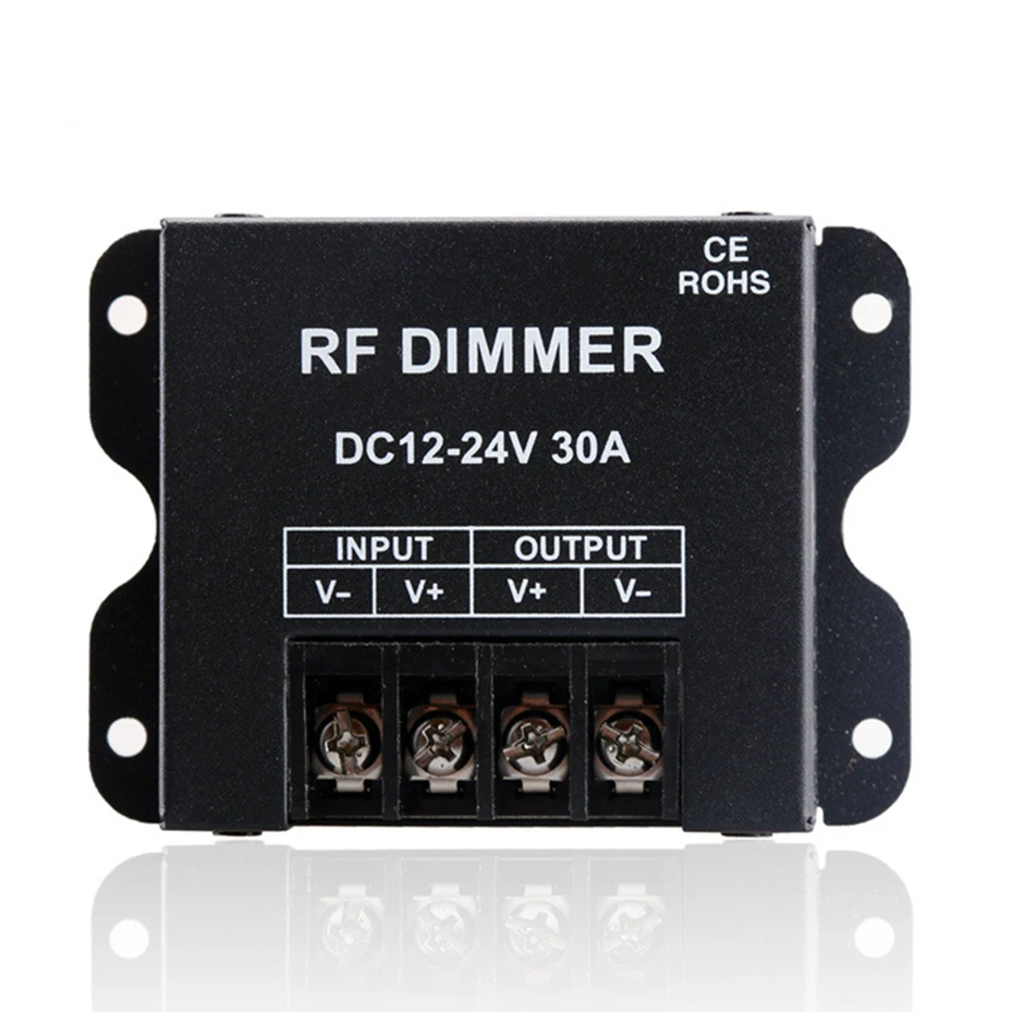 30A LED Dimmer Controller DC12-24V 3Key With RF Wireless Remote For 3528 5050 Single Color LED Strip Light