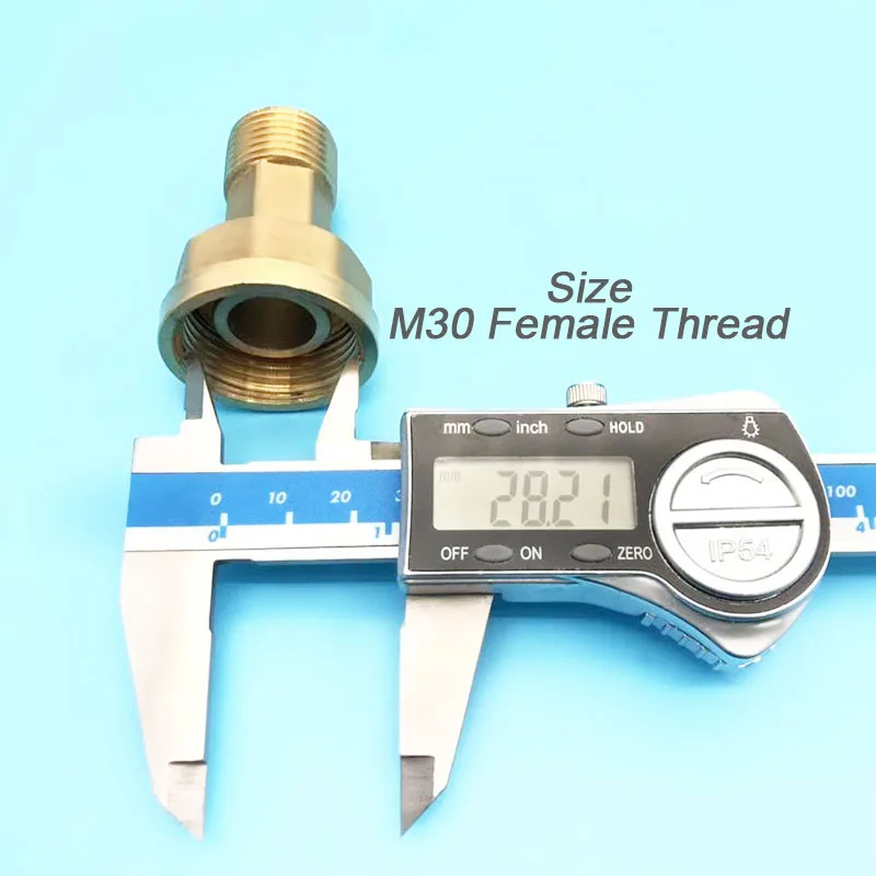 Переходник WASOURLF M30 с наружной резьбой G1/2 3/4, соединитель для душа, ванной, кухни, латунный материал, аксессуары для труб смесителя