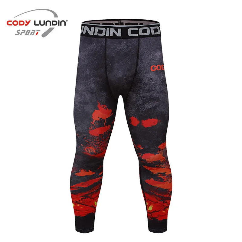 Running Gym Leggings Men Compression Pants Sport Tights Quick Dry Crossfit Exercise Workout Trousers Training Fitness Sweatpants