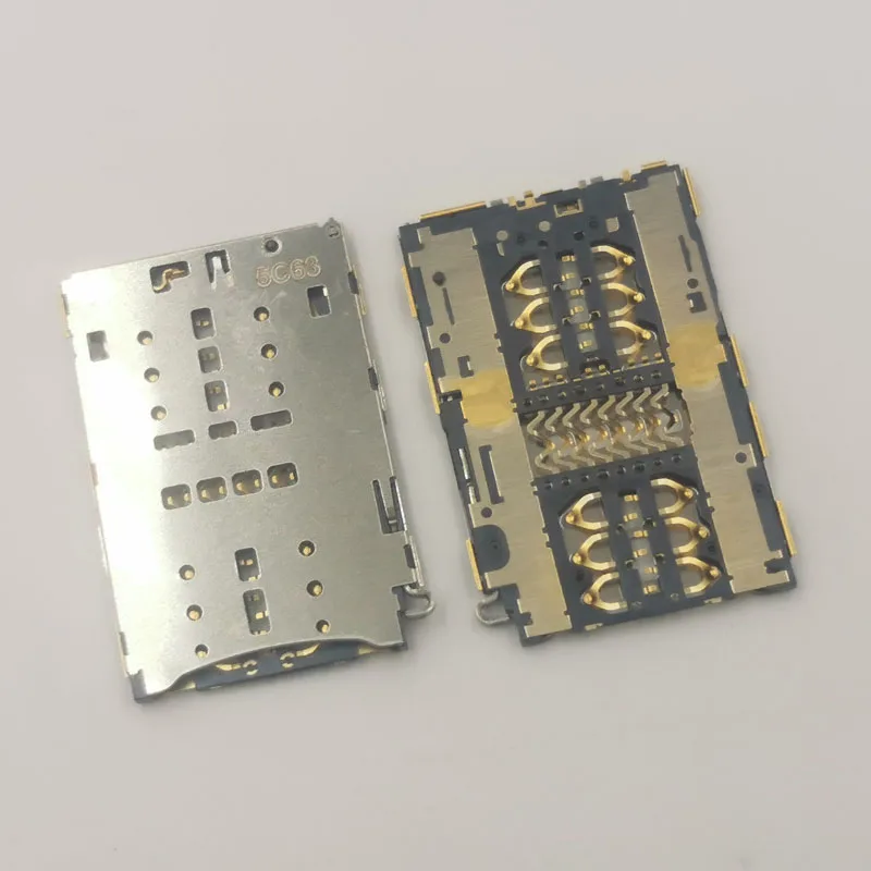 2Pcs Sim Card Reader Slot Tray Holder Connector Socket For Lenovo TB-X505FNM X505 Tab 4 Tab4 Essential TB-7304 7304 TB-7304N