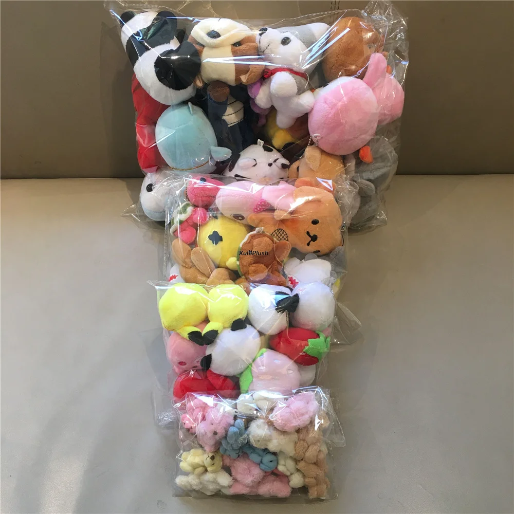 10PCS/lot Plush Stuffed Toy 5-16CM , Cow , Penguin Key Chain Stuffed Plush Gift