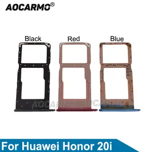 Bilashmart Aocarmo SD MicroSD Holder Nano Sim Card Tray Slot Huawei Honor 20i Replacement Parts