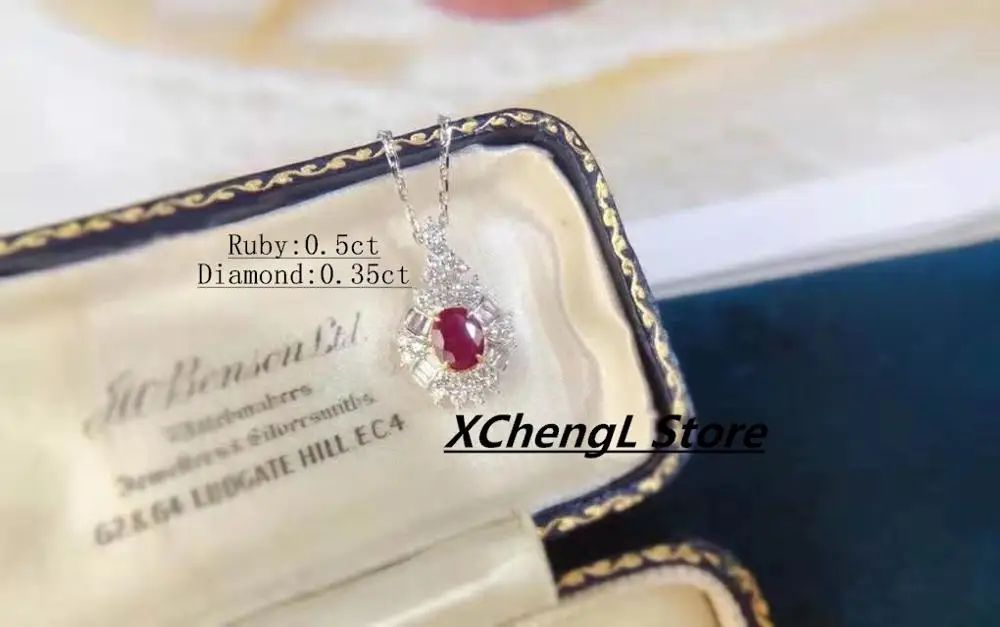 

2020 New Fashion 18K(AU750) Ruby Diamond Pendant Jewelry for Lady&Women&Gift&Wedding