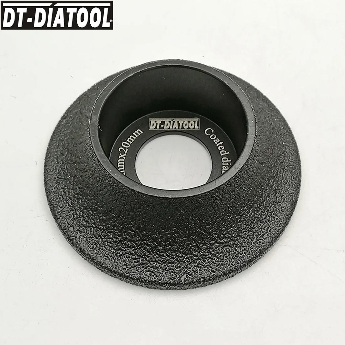 DT-DIATOOL 1pc 75 ミリメートル真空ろうダイヤモンド砥石デミノーエッジプロファイル研削大理石花崗岩人工石