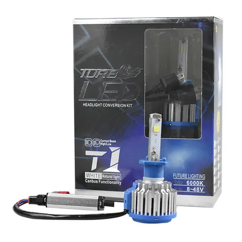 2PCS T1 Led H1 H3 H4 H7 H11 H13 9004 9005 9006 9007 881 Car Headlight Auto Fog Lamp 35W 3500LM Automobile Bulb White 6000K 10 best sales led t1 - №6
