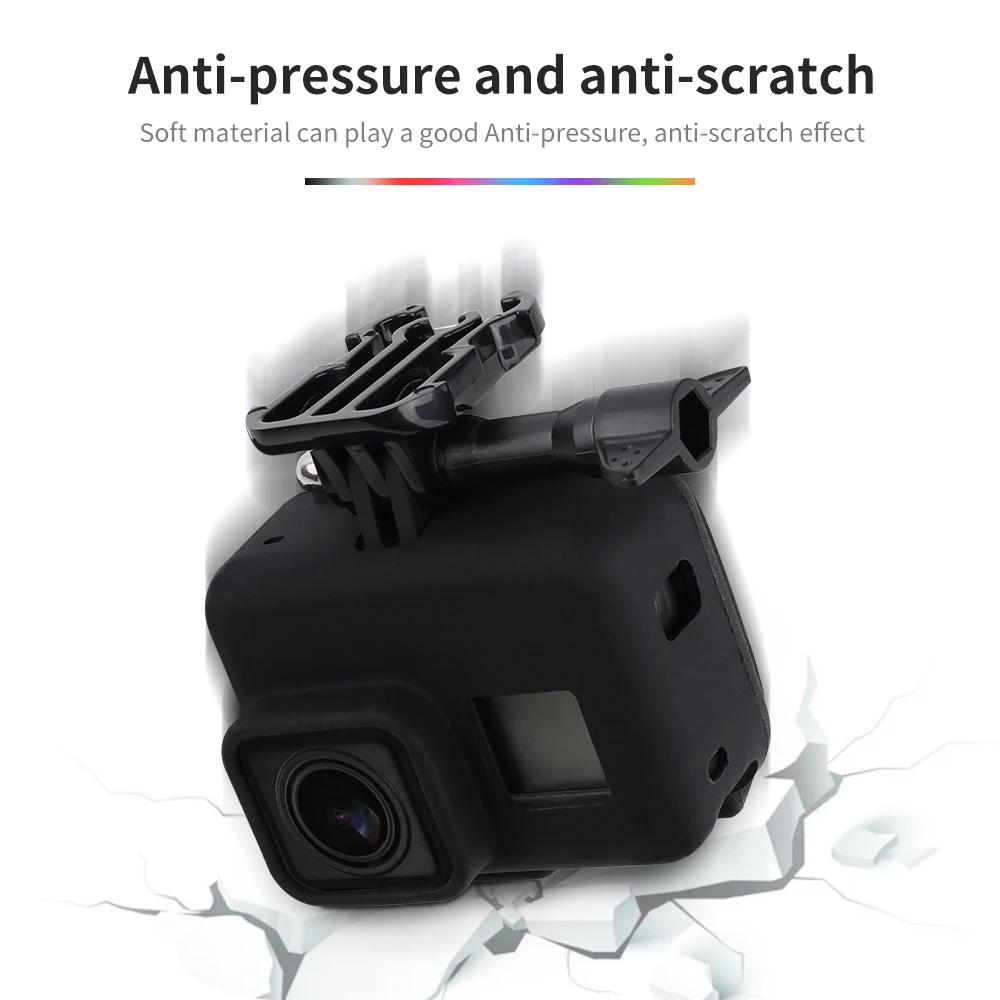 Anti-scratch Silicon Gel Camera Protective Case Cover Shell Housing For Gopro Hero 5 6 7 Action Camera Go Pro Accessories