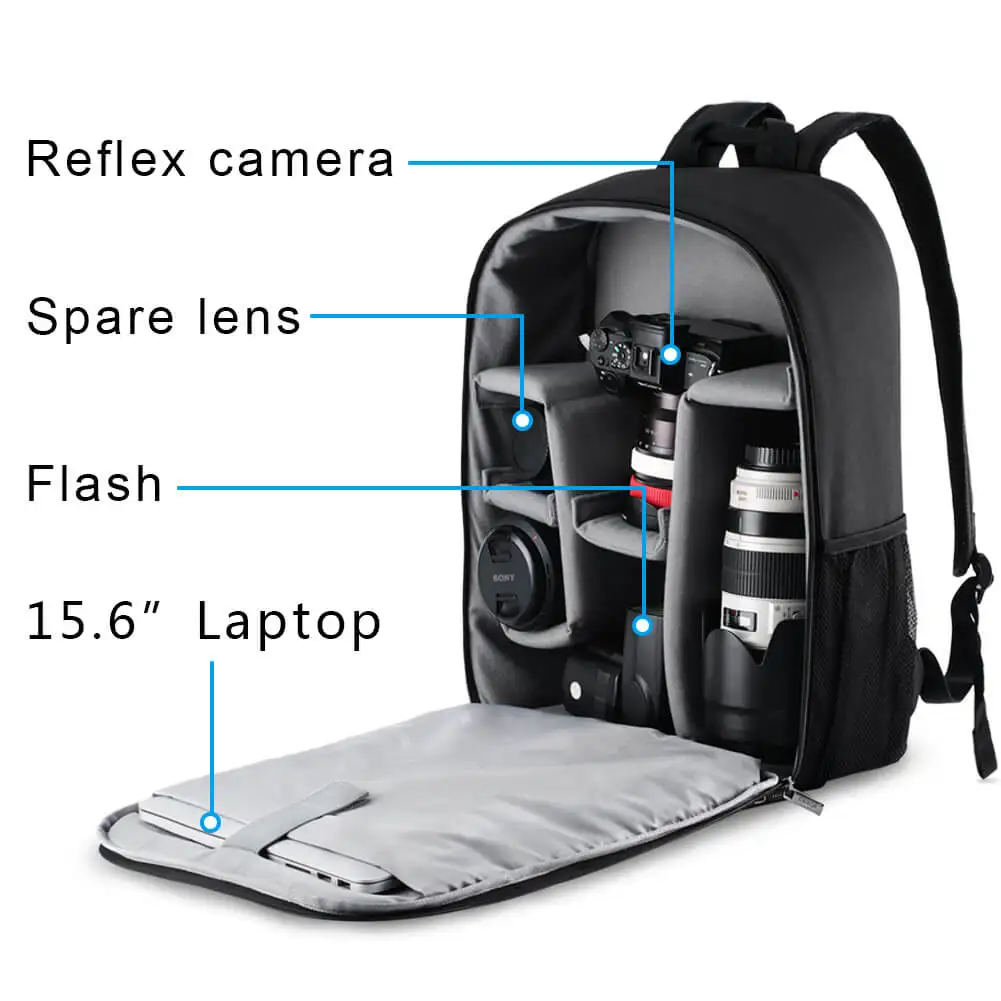 YOSOO Sac à Dos Pour Appareil Photo Sans Miroir DSLR SLR Sac à Dos Pour