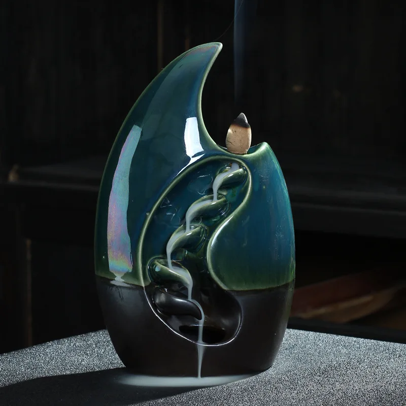 

Ceramic Incense Burner, High Mountain and Running Water, Come and Go, Back-flow, Home Decoration Accessories, Modern