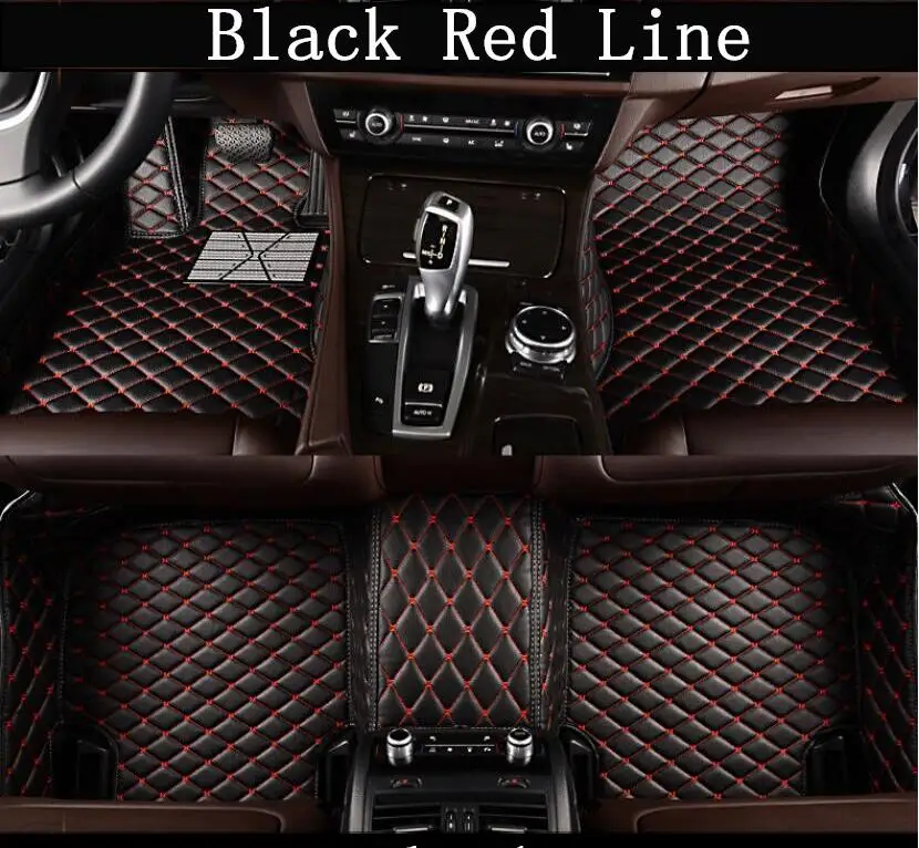 Car 3D Luxury Leather Car Floor Mats For 12-14 Toyota Camry 2012 2013 2014 2015 2016 2017 EMS Free shipping