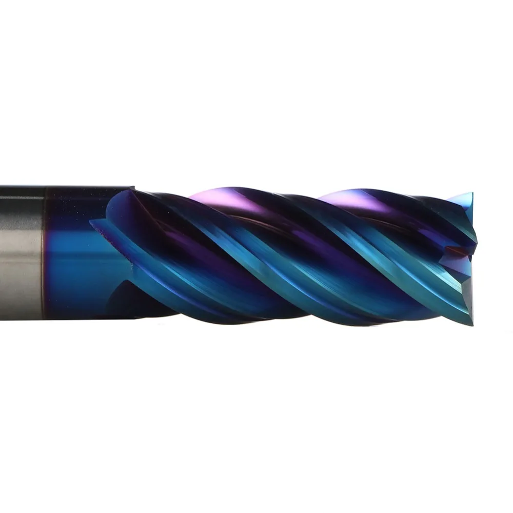 Tungstênio Aço Straight End Mill, CNC Perfil Cortador, 4 Flauta, Fresa, D1-d20 para moinho de aço inoxidável, 1PC