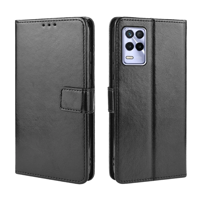 Pu Leather Flip Case Voor Realme Narzo 50A Etui Op Realmi 30a Q3 Ik Pro 5G Wallet Cover Voor carcasa De Realme 8 Pro 8i 8S 5G Coque