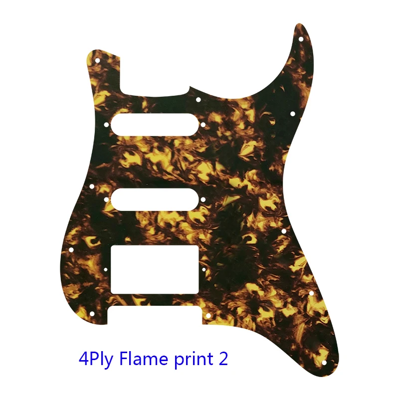 Xin Yue Quality Electric Guitar Parts -For USA\ Mexico Fd Strat 11 Holes HSS PAF Humbucker Guitar Pickguard Plate No Volume Hole