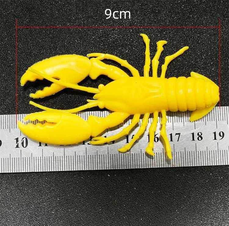 Simulation Hummer Angeln Köder Hohl Spezielle Geformte Garnelen Weichen Köder 9 cm Wurm Künstliche Köder Lot 5 Stück Verkauf – Detail 7