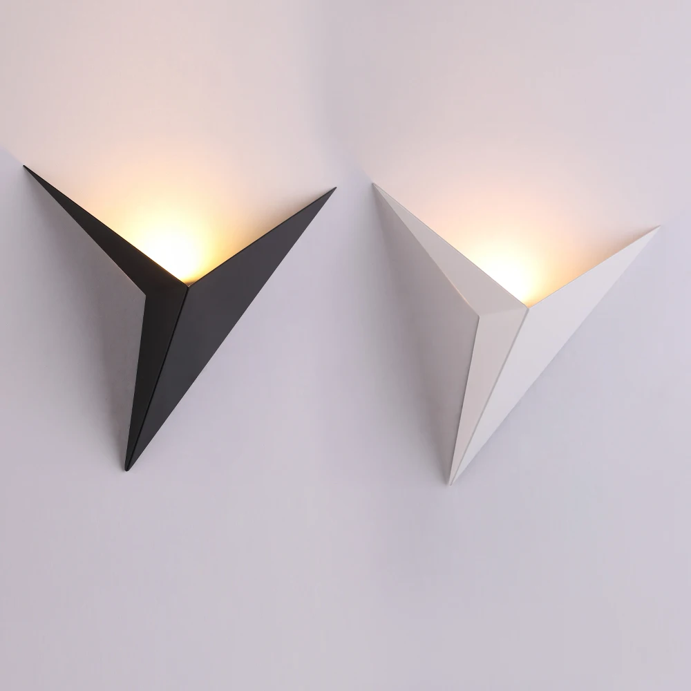 Modern minimalist triangle shape LED Wall Lamps Nordic style Indoor Wall Lamps Living Room Lights 3W AC85-265V Simple Lighting