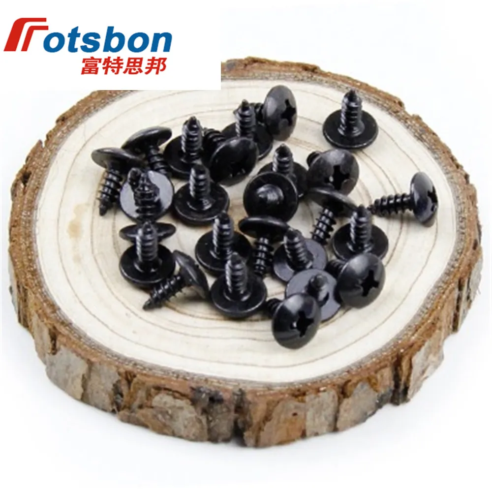 M3/M4/M5 Cross Recessed Truss Head Tapping Screws Large Flat Round Black Screw Vis Tornillos Parafuso Phillips Plaine JIS B1122 6