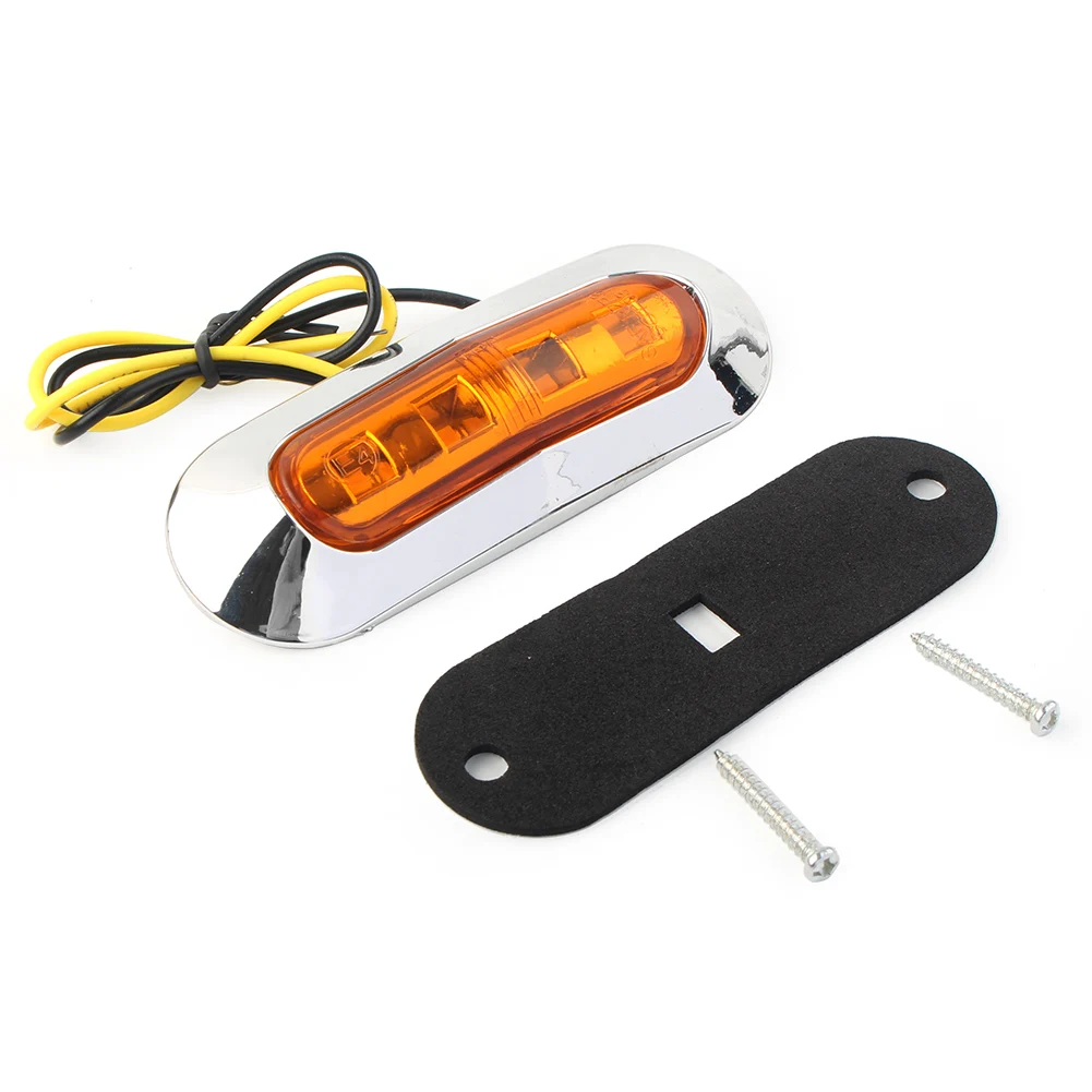 5Colors 4 LED Side Clearance Marker Light For Car Truck Trailer Pickup 12V 24V Yellow/Red/Blue/White/Green