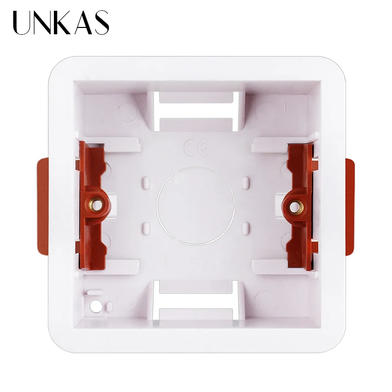 UNKAS Dry Lining Box For Gypsum Board / Drywall / Plasterboad 46mm Depth Wall Switch Socket 86mm / 146mm Cassette