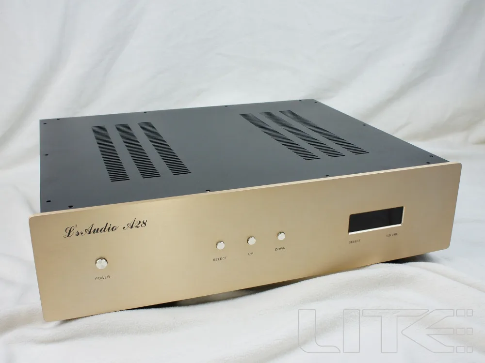 Imagem -02 - Universal Chassis Amplificador Enclosure Preamp Case Power Amp Box A28-c Novo