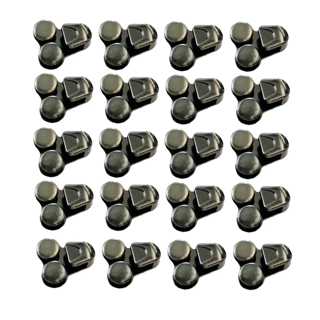 20Pcs/Set Alloy Shoelace Hooks Buckles Set for Shoe Repair Hunting Hiking Boots Metal Lace Fasteners Set