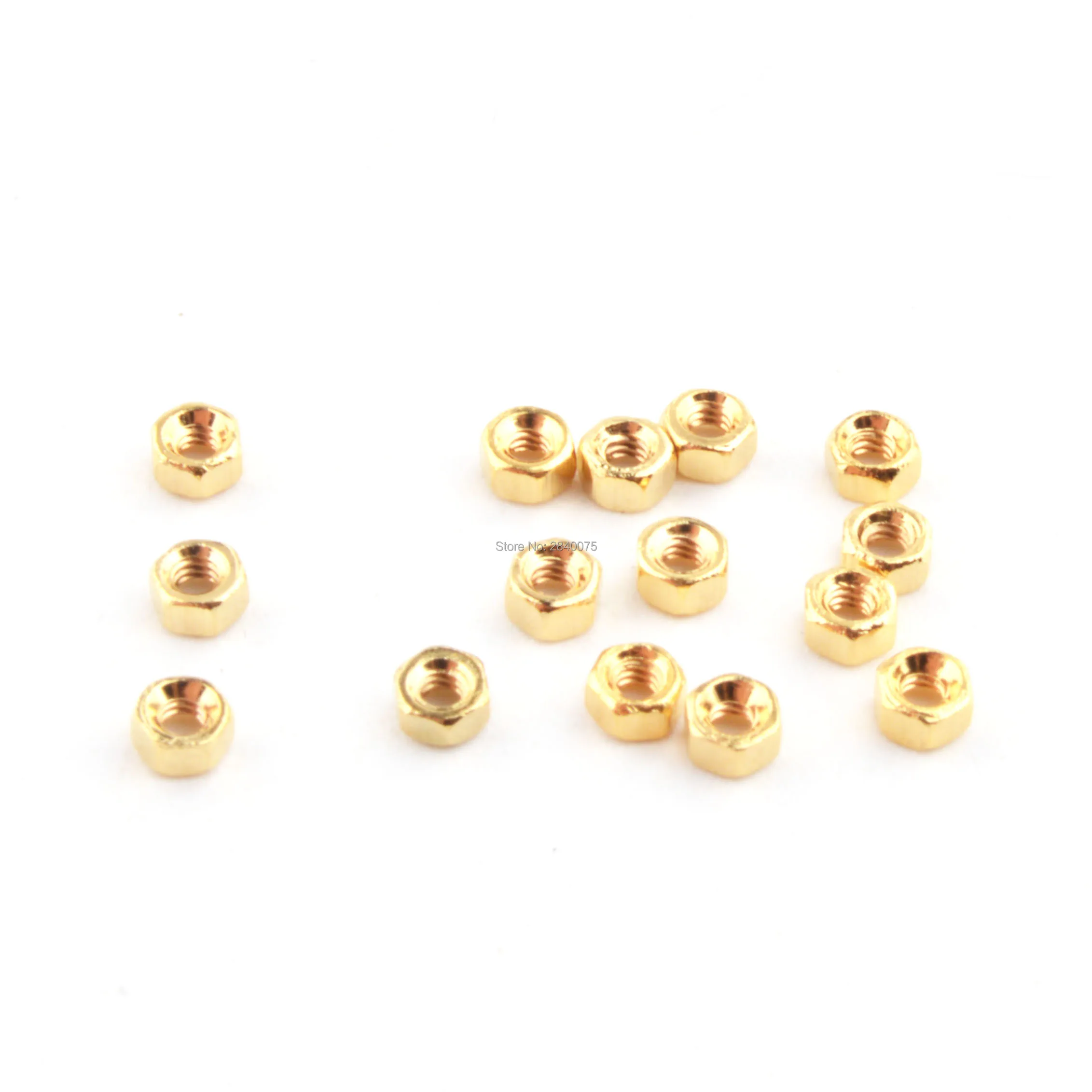 500pcs Glasses Screw Hex Gold Nuts 1.4mm Nut Cap Eyeglasses Repairing Parts