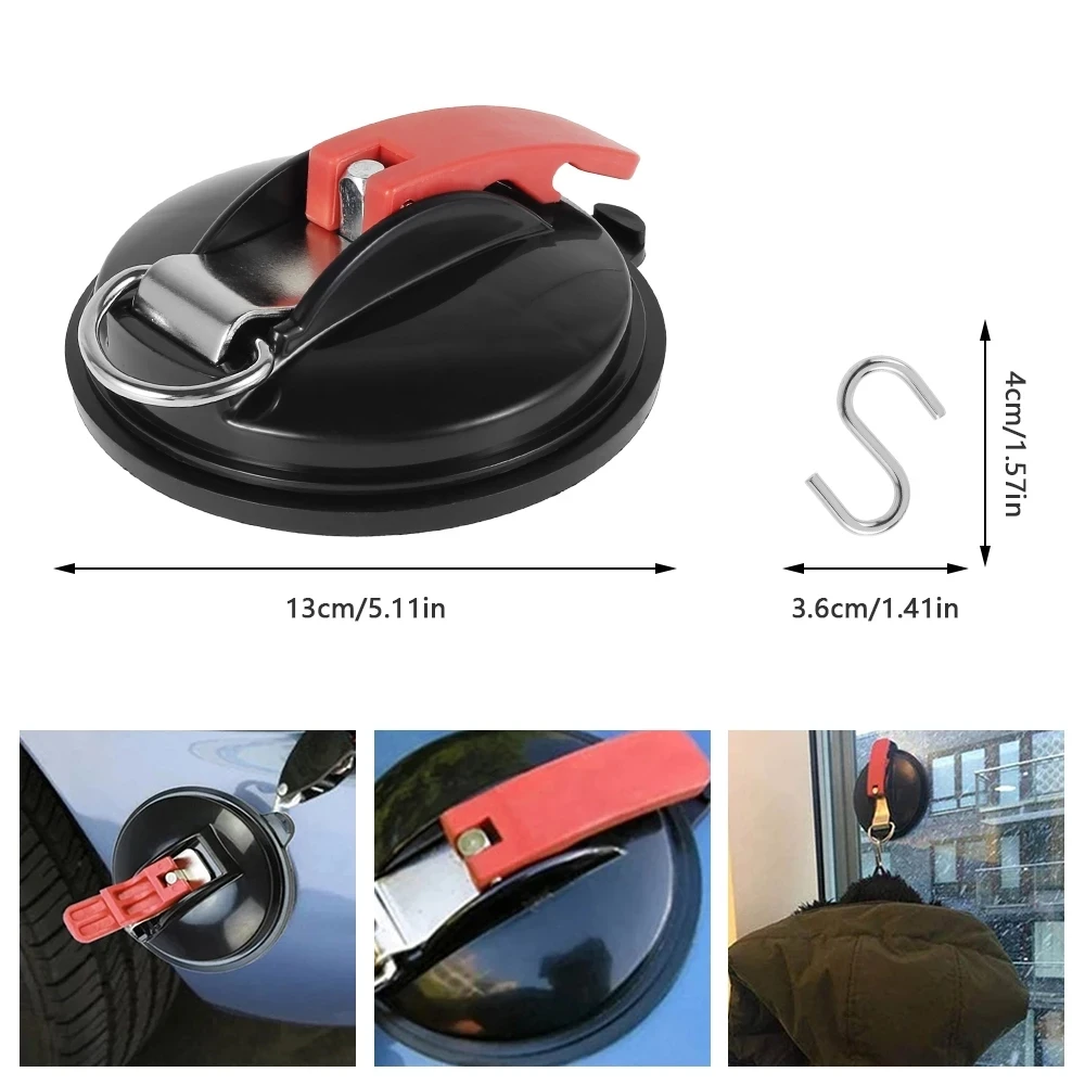 Car Mount Luggage Anchor Heavy Duty Suction Cup Anchor Strong Suction Cups Multi-function Camping Tarp Hanging Tool with Securin