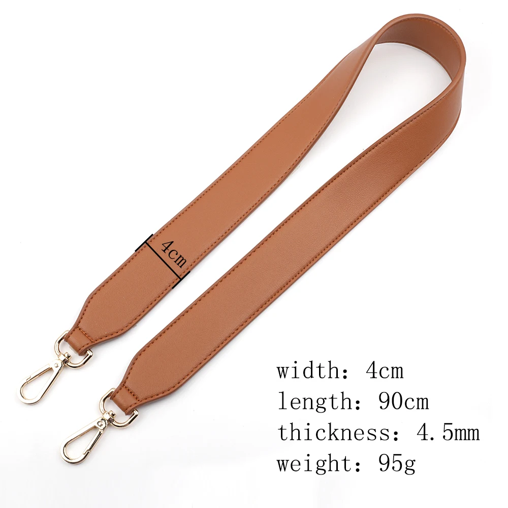 Bag Strap Handbag Belt 4cm Wide Shoulder Bag Strap 90cm Length Pu Leather Replacement Strap Accessory Bag Part Belt For Bag #E