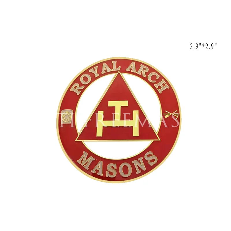 

royal arch masons Metal sticker Luggage decoration sticker fashion classic pin brooch High Quality Masonic Car sticker