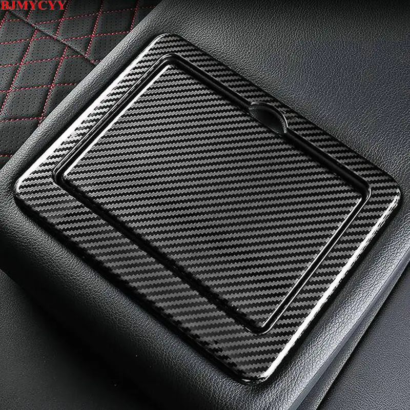 BJMYCYY Stainless steel decorative patch for rear drainage cup holder of automobile For Nissan Teana Altima 2019 2020