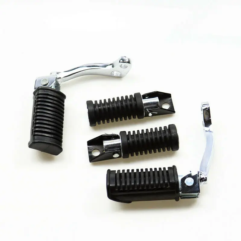 Black Off Road Front Rear Foot Pegs Pedals  Rest For Suzuki GN125 GN 125