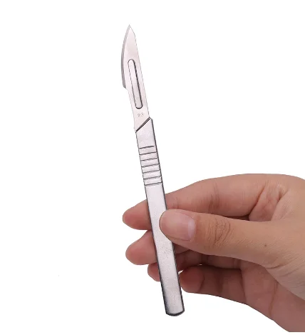 11# 23# Carbon Steel Surgical Scalpel Blades Handle Scalpel DIY Cutting Tool Electrical Repair Animal Surgical Knife