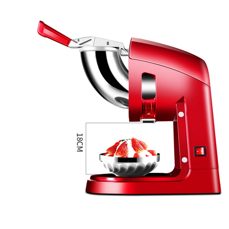 Tritaghiaccio elettrico 220v Macchina per la rasatura del ghiaccio Tritaghiaccio per uso domestico Piccola macchina per la produzione di sabbia di fango di ghiaccio commerciale