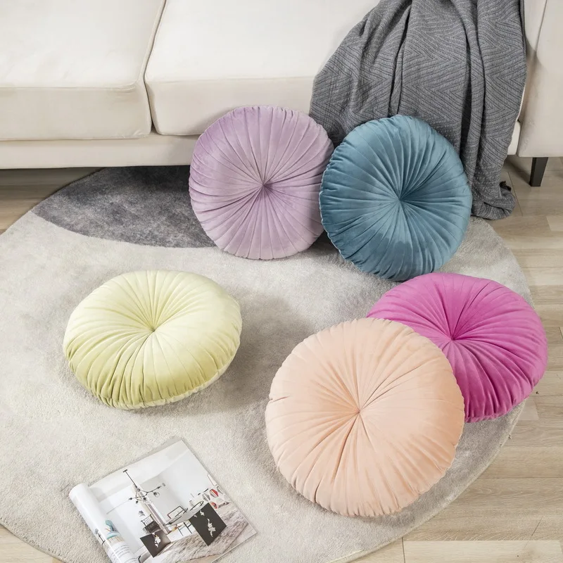 40x40cm Round Pouf Tatami Cushion Pillow Floor Cushions Soft Seat Pillow Pad Throw Pillow Cushion Home Sofa Tatami cushion 35x35