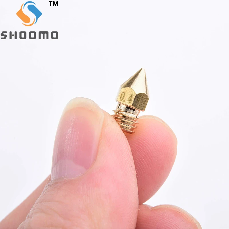 SHOOMO 3D Printer Extruder Brass Nozzles Print Head for Anet A8 Makerbot MK8 Creality CR-10  S4 S5 Ender 3 3Pro 5 Clean Tool Kit