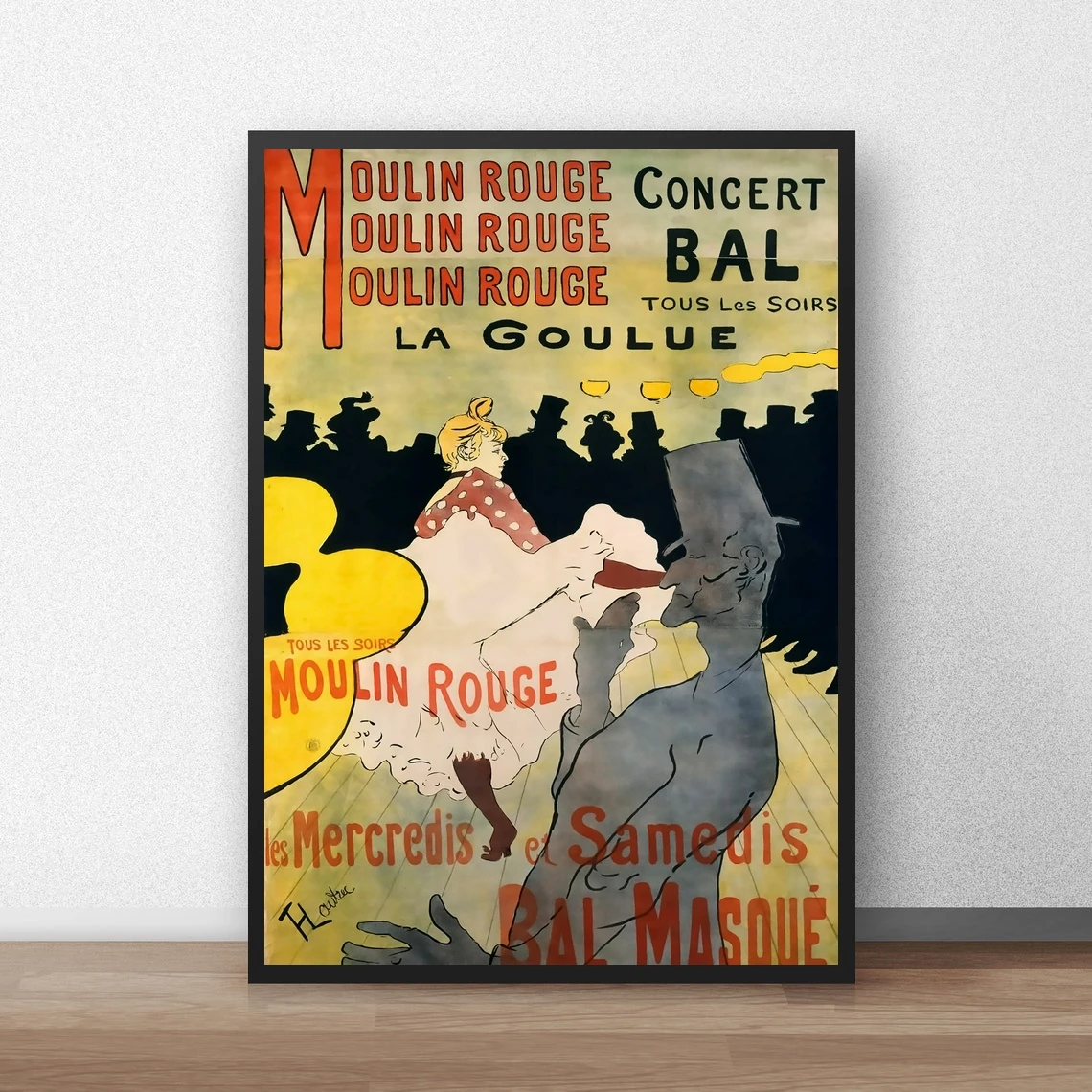 Moulin Rougue Concert Bal Classic Movie Poster Canvas Art Print Home Decoration Wall Painting ( No Frame )