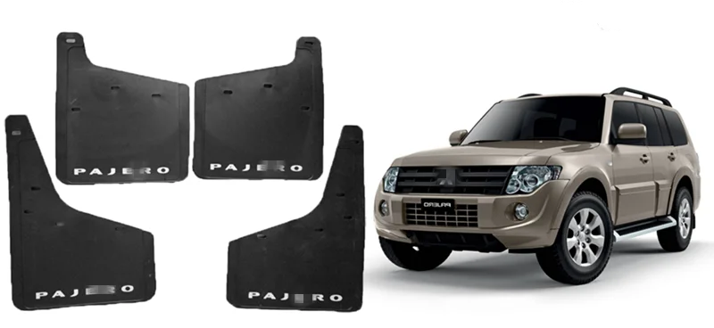 Front Rear Mud Flaps For Mitsubishi Pajero Montero 2007-2019 Splash Guards Mud Flap Mudguards Car Fender Accessories 2008 2009