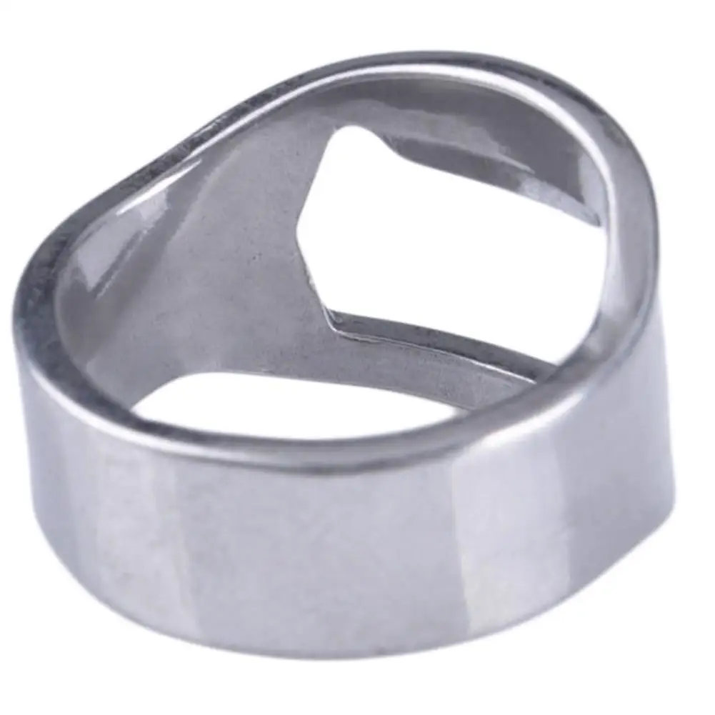 22mm Stainless Steel Mini Bottle Opener Finger Ring Ring-shape Bottle Beer Cap Opening Remover Kitchen Gadgets Bar Access #D2B9