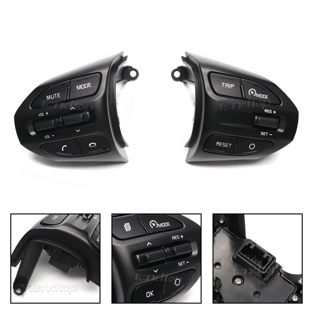 For Kia K2 RIO 2017 2018 2019 2020 4 X LINE Cruise Control Buttons Car Switches Multifunctional Steering Wheel Buttons