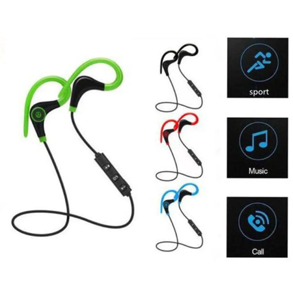 Bluetooth 4.1 Sports Headset Running Wireless Ear Hook Super Bass Stereo Headset Sport Earphone Headphone