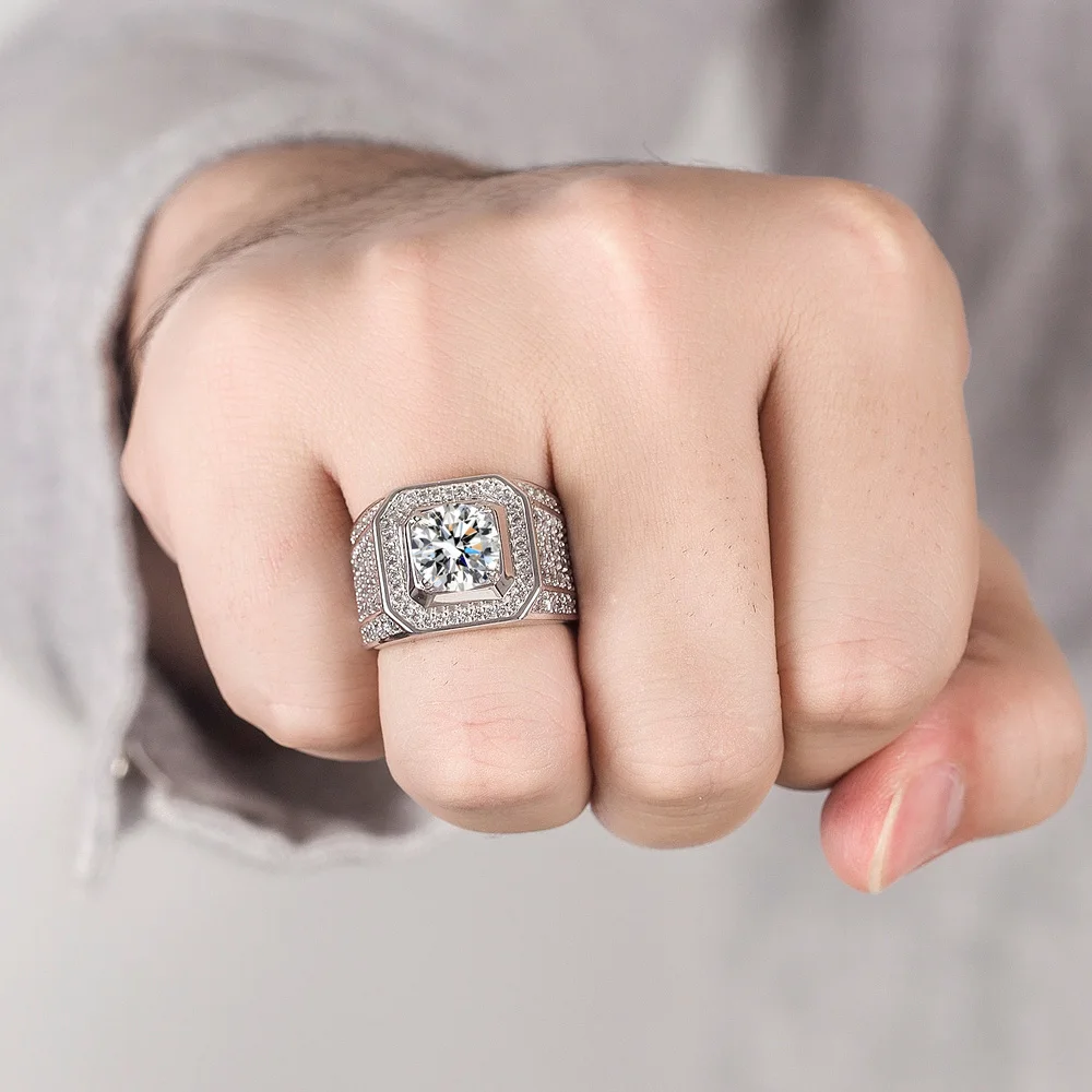 

Retro Patterned 925 Sterling Silver Ring Trendy Luxury Dainty for Women Men Engagement Wedding Party Jewelry Teens