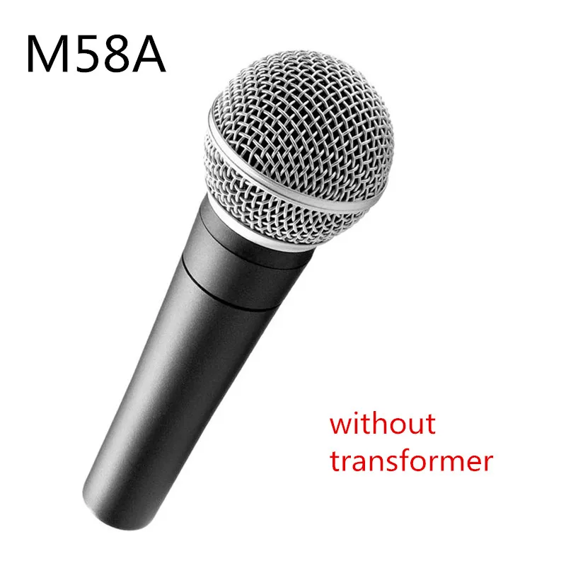 Finlemho Professional Microphone Karaoke Studio Recording Dynamic Mic Capsule Vocal Handheld Cordless SM58S For Home Studio