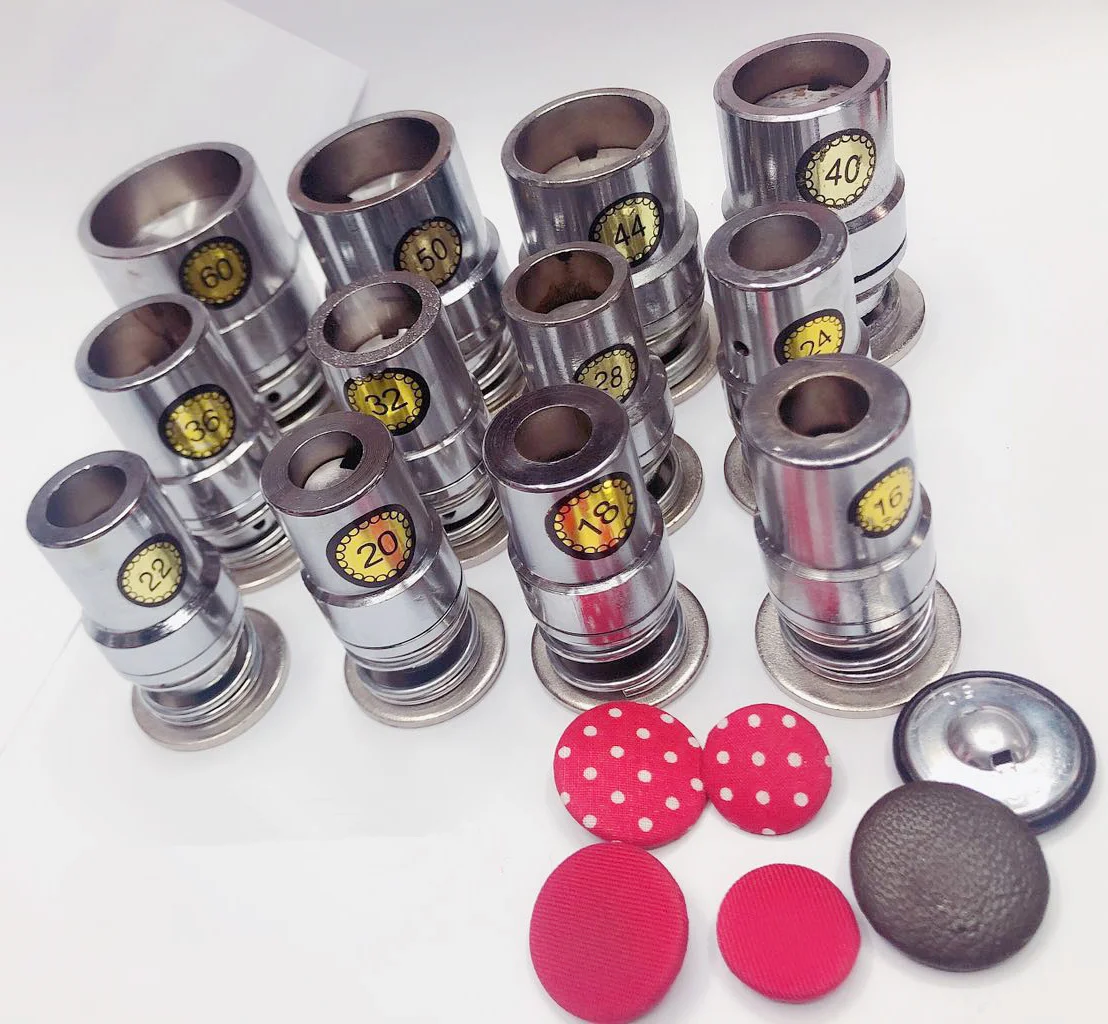 100set 16L-60L Stoff Überzogene Taste Komponente Brot Top Flache Kunststoff Ring/Aluminium Zurück DIY Handgemachten Schmuck Zubehör trim – Detail 4