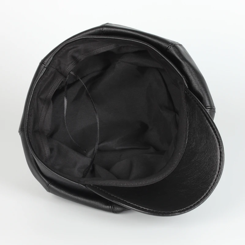 Venta al por mayor de alta calidad PU moda clásica hombres primavera Otoño Invierno pintor boina sombrero personalizado gorras de hiedra