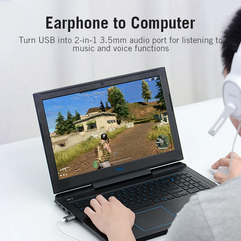 Vention USB كارت الصوت الخارجي USB جهاز التحكم في الصوت Soundcard محول 3.5 مللي متر لأجهزة الكمبيوتر المحمول PS4 سماعة كارت الصوت USB pc كارت الصوت