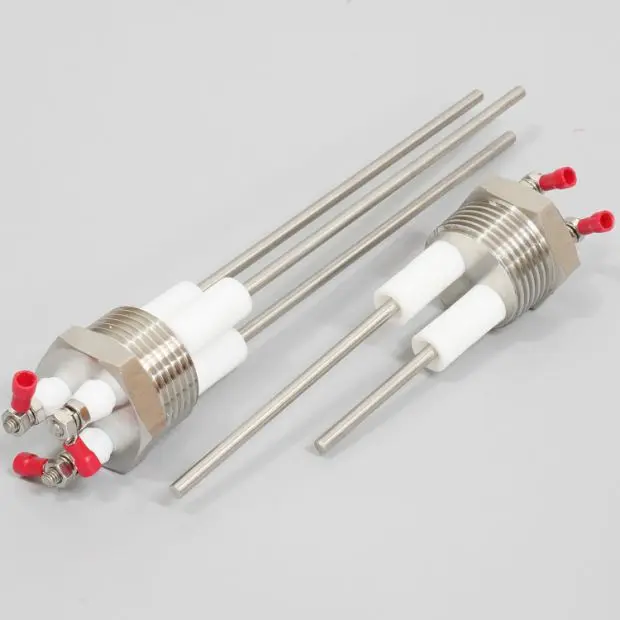 Stainless steel 304 boiler electrode water level probe probe probe probe rod sensor 1 inch, 2 poles and 3 poles