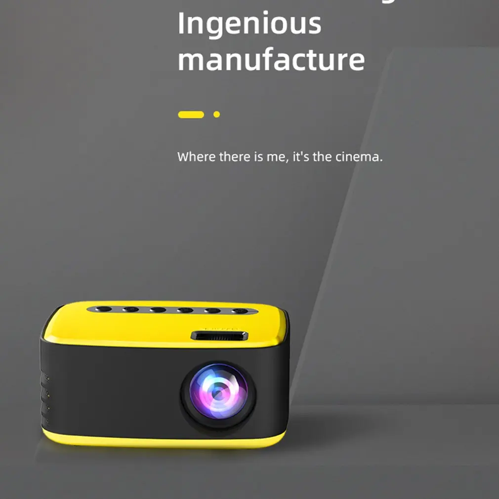 Портативный мини-проектор T20, 1080P, USB, HD, LED